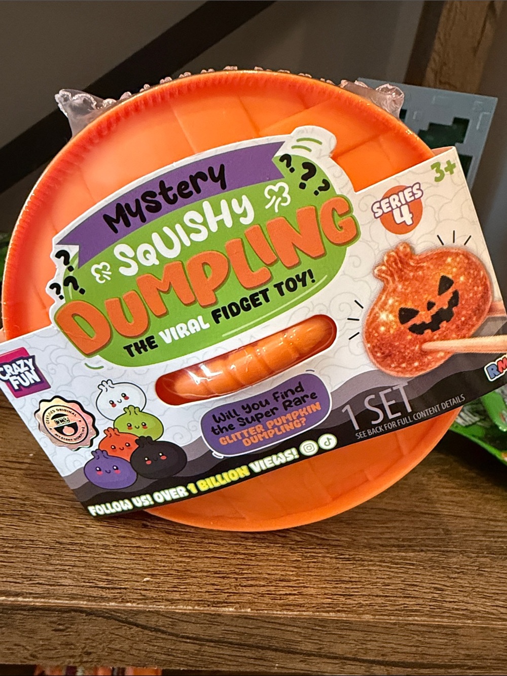 Mystery Squishy Dumpling Orange Fidget Toy - Series 4